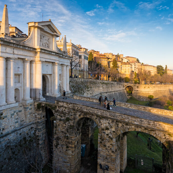 Il castello di Malpaga e la città di Bergamo
